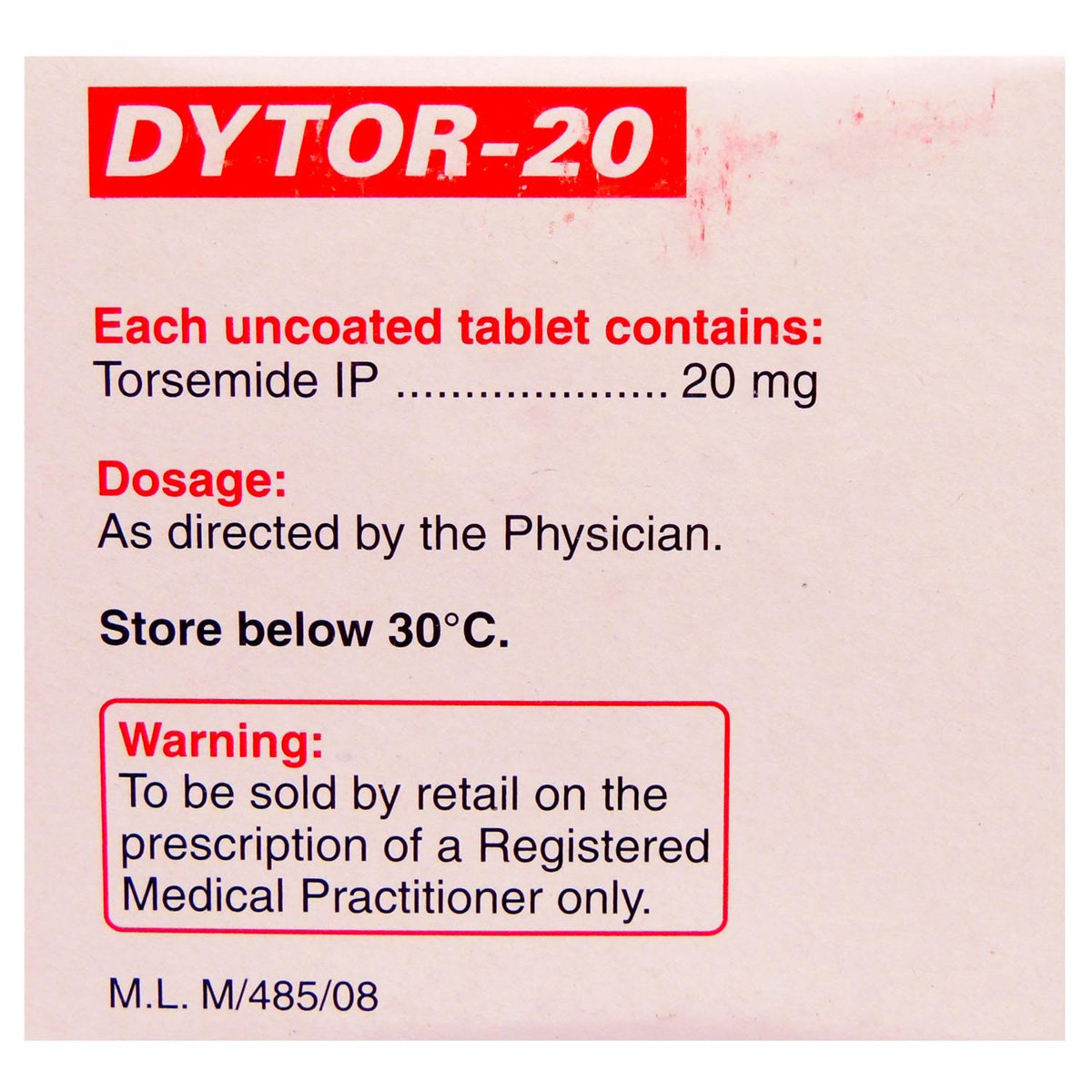 Dytor-20 Tablet 15's, Pack of 15 TABLETS Dytor-20 Tablet 15's, Pack of 15 TABLETS