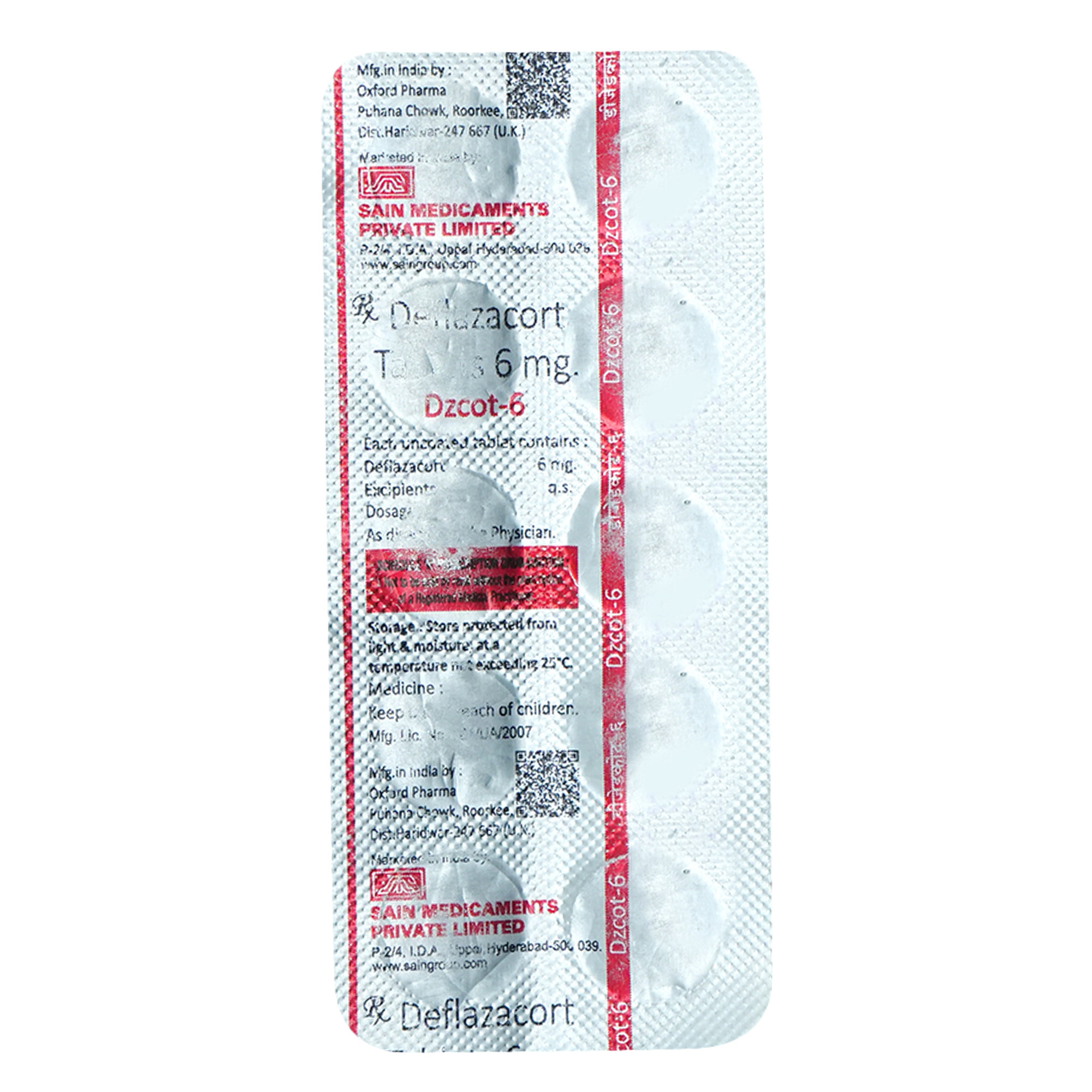 Dzcot 6 mg Tablet 10's, Pack of 10 TABLETS Dzcot 6 mg Tablet 10's, Pack of 10 TABLETS
