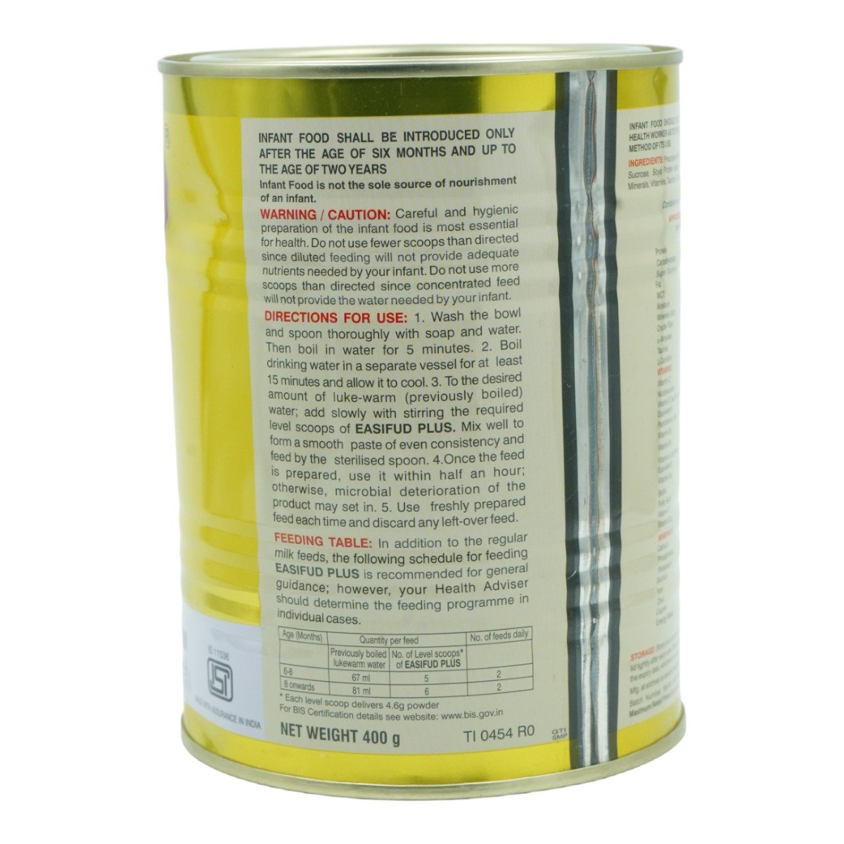 Easifud Plus Rice And Moong Dal Baby Cereal 400 gm, Pack of 1 Easifud Plus Rice And Moong Dal Baby Cereal 400 gm, Pack of 1