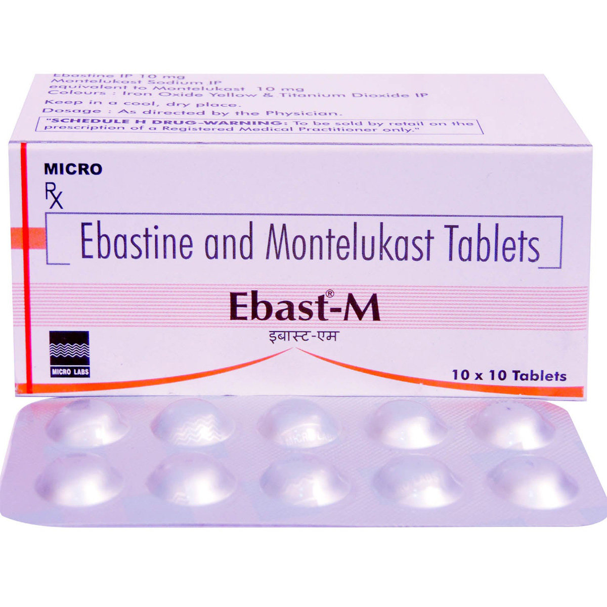 Ebast-M Tablet 10's, Pack of 10 TABLETS Ebast-M Tablet 10's, Pack of 10 TABLETS