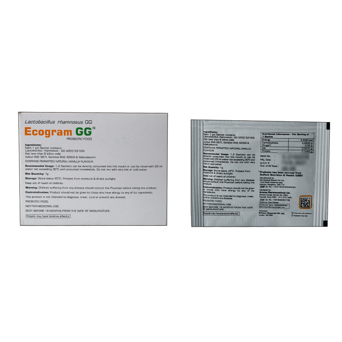 Ecogram GG Sachet 1 gm, Pack of 1 Powder Ecogram GG Sachet 1 gm, Pack of 1 Powder