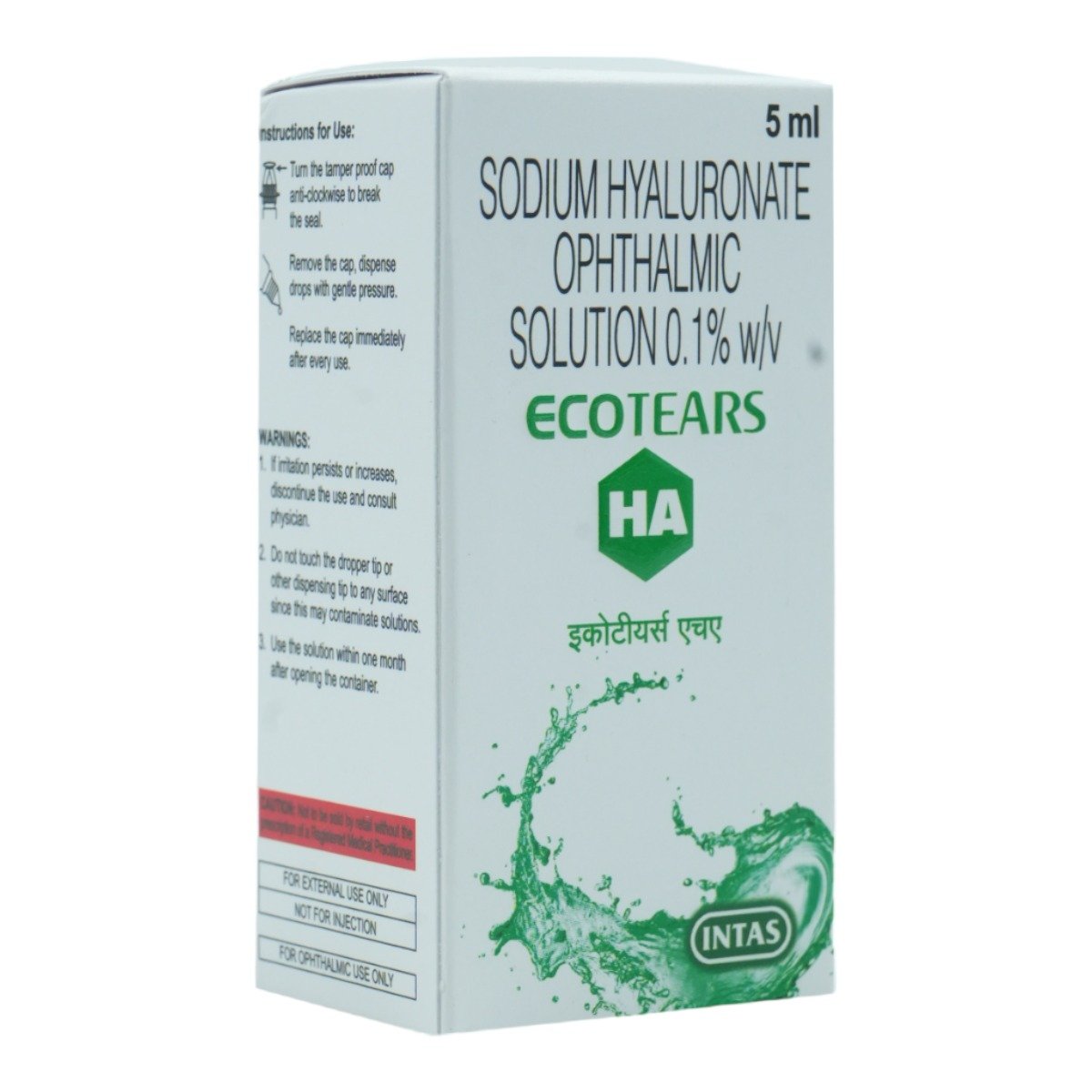 Ecotears HA Ophthalmic Solution 5 ml, Pack of 1 EYE DROPS Ecotears HA Ophthalmic Solution 5 ml, Pack of 1 EYE DROPS