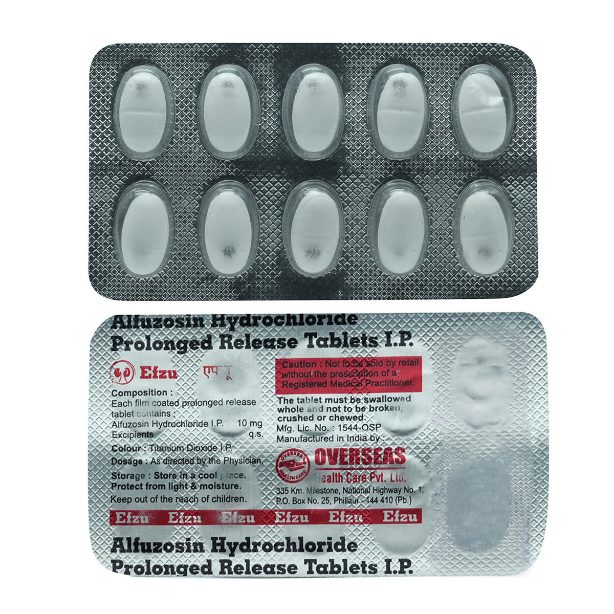 Efzu 10 mg Tablet 10's, Pack of 10 TABLETS Efzu 10 mg Tablet 10's, Pack of 10 TABLETS