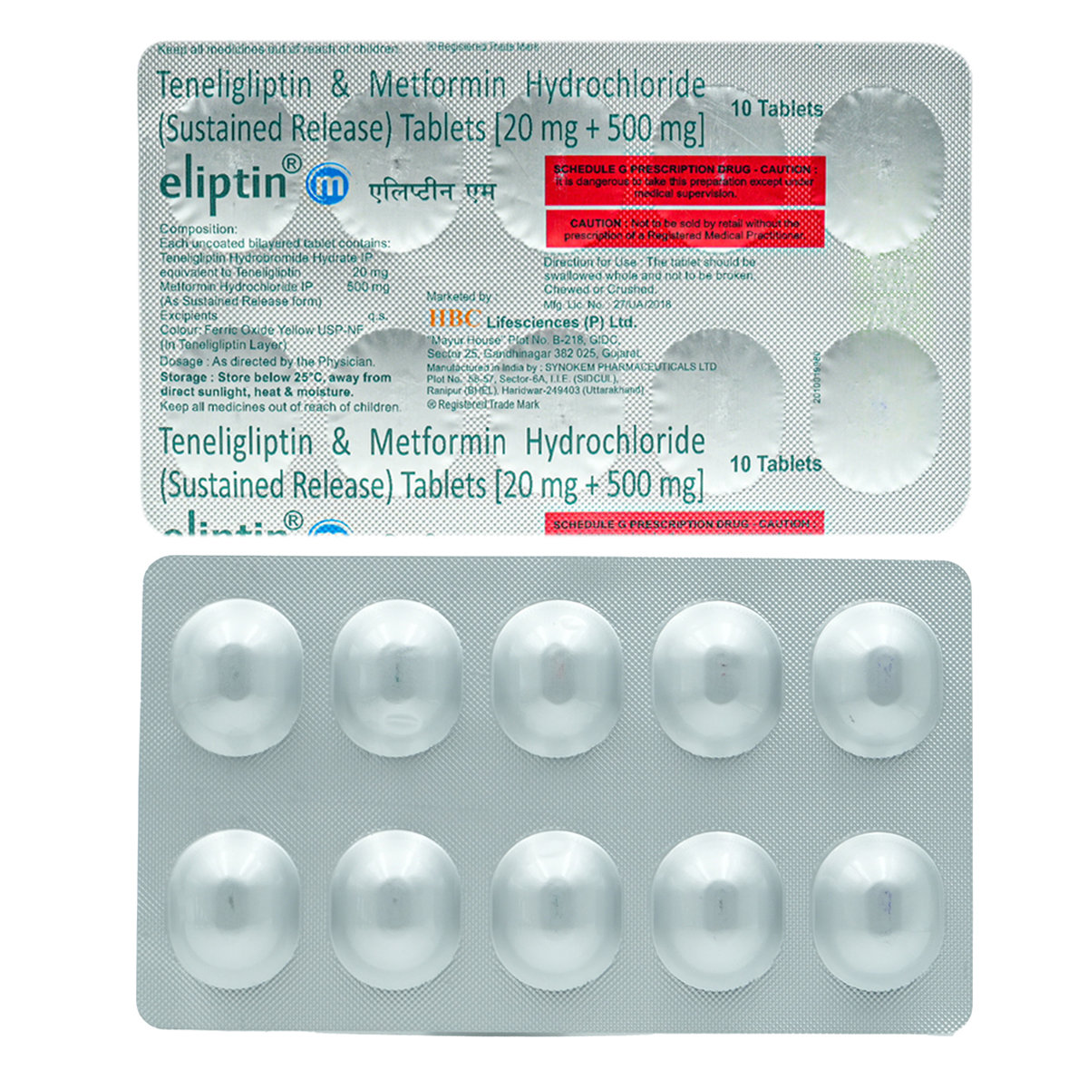 Eliptin M Tablet 10's, Pack of 10 TabletS Eliptin M Tablet 10's, Pack of 10 TabletS