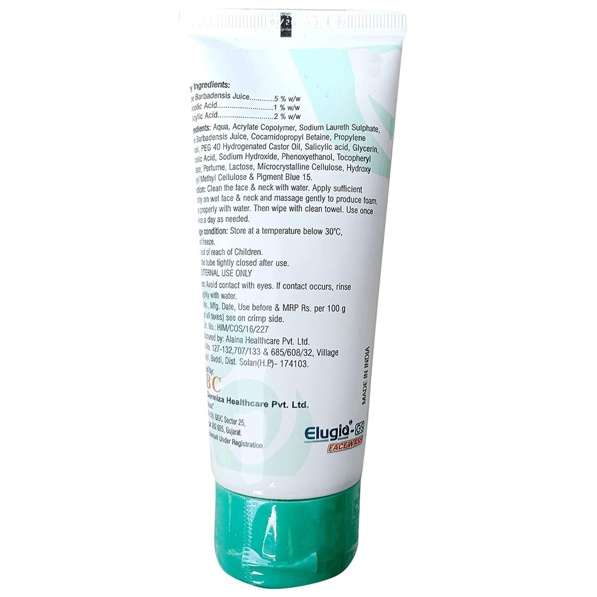 Elugia GS Face Wash 100 gm, Pack of 1 Elugia GS Face Wash 100 gm, Pack of 1