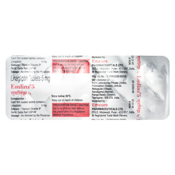 Emlinz 5 Tablet 10's, Pack of 10 TabletS Emlinz 5 Tablet 10's, Pack of 10 TabletS