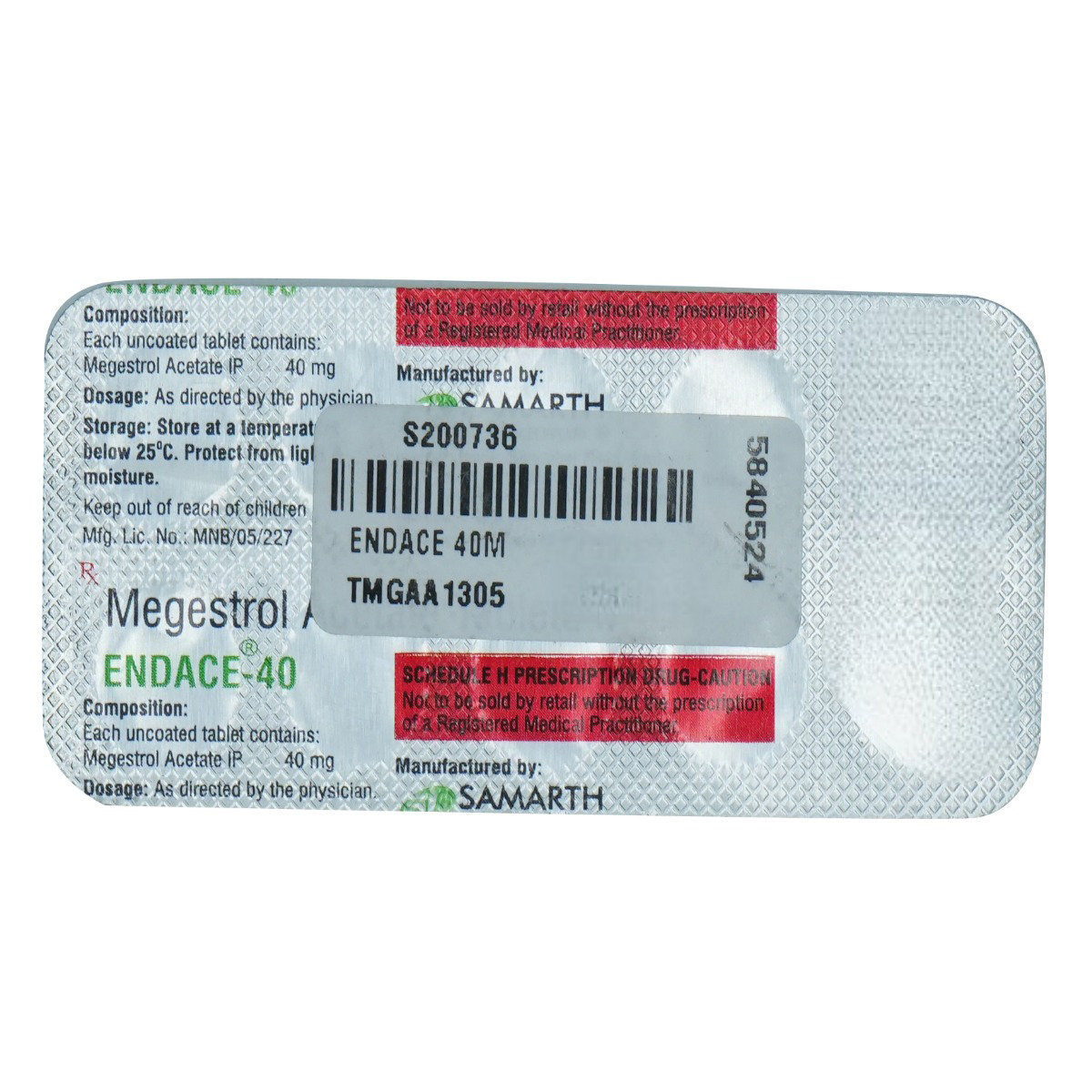 Endace 40 Tablet 10's, Pack of 10 TABLETS Endace 40 Tablet 10's, Pack of 10 TABLETS