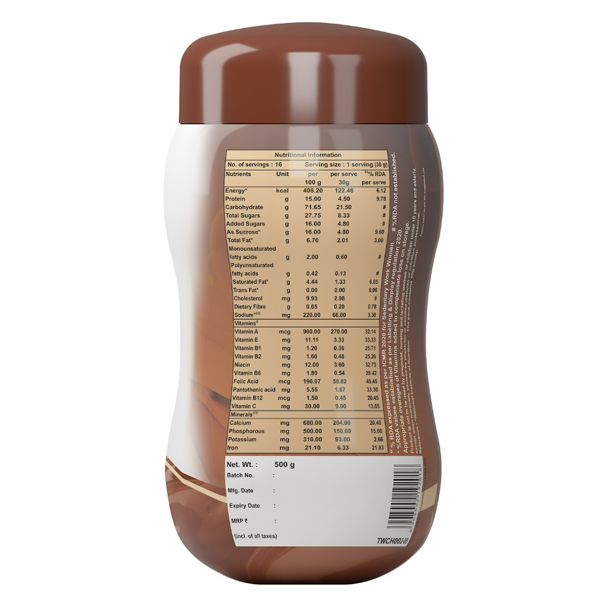 Endura Mass Chocolate Flavour Powder, 500 gm, Pack of 1 Endura Mass Chocolate Flavour Powder, 500 gm, Pack of 1