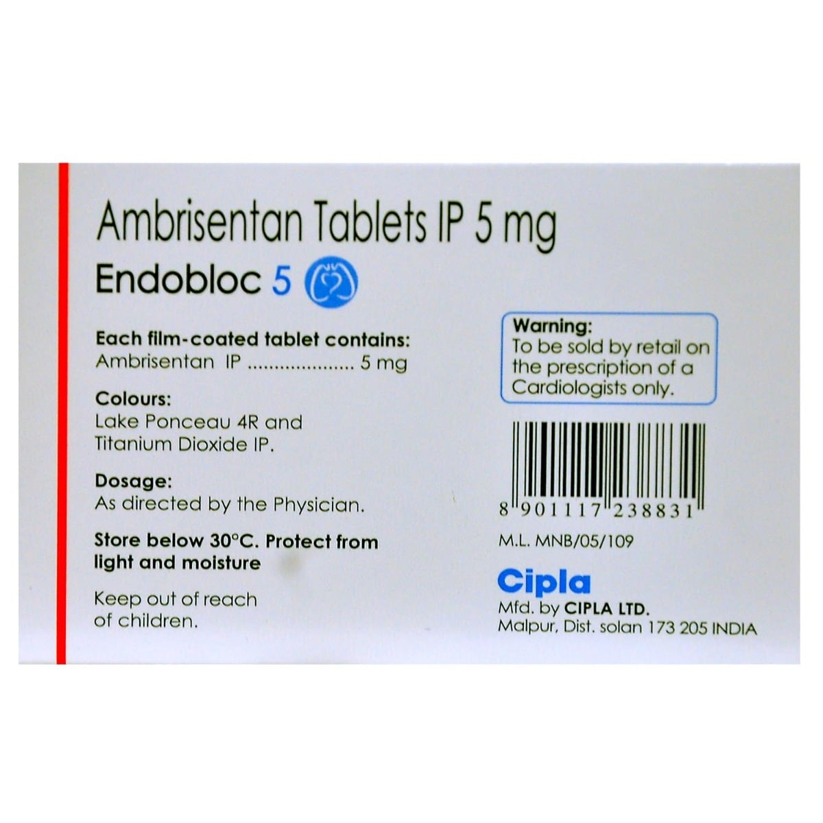 Endobloc 5 Tablet 10's, Pack of 10 TABLETS Endobloc 5 Tablet 10's, Pack of 10 TABLETS