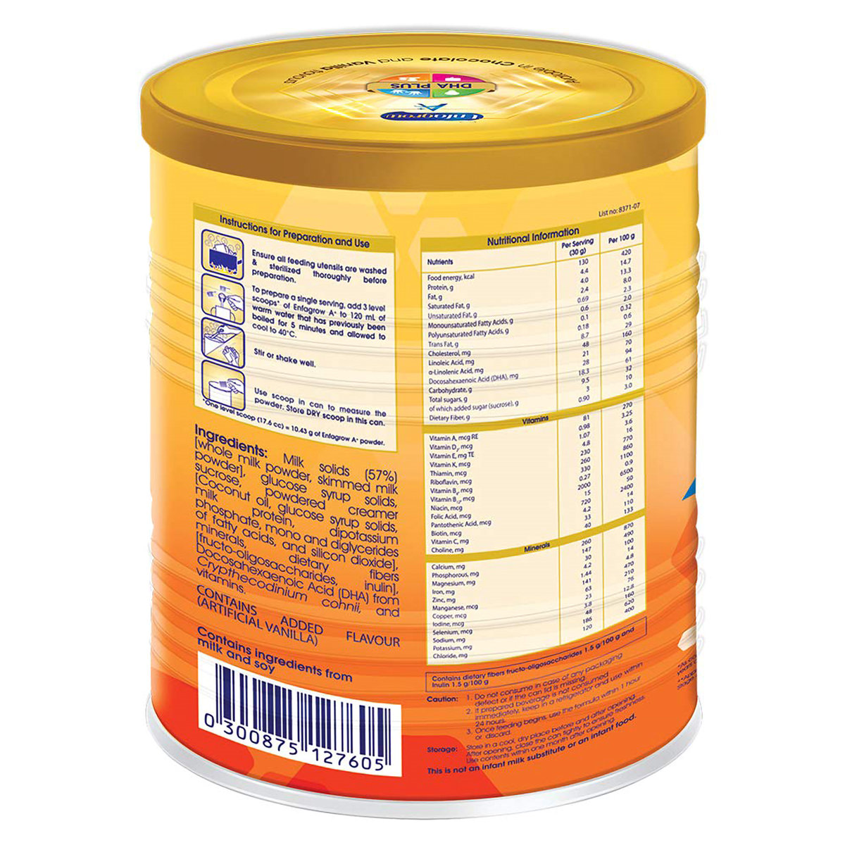 Enfagrow A+ Vanilla Flavour Nutritional Milk Powder for Children 3 to 6 years, 400 gm, Pack of 1 Enfagrow A+ Vanilla Flavour Nutritional Milk Powder for Children 3 to 6 years, 400 gm, Pack of 1