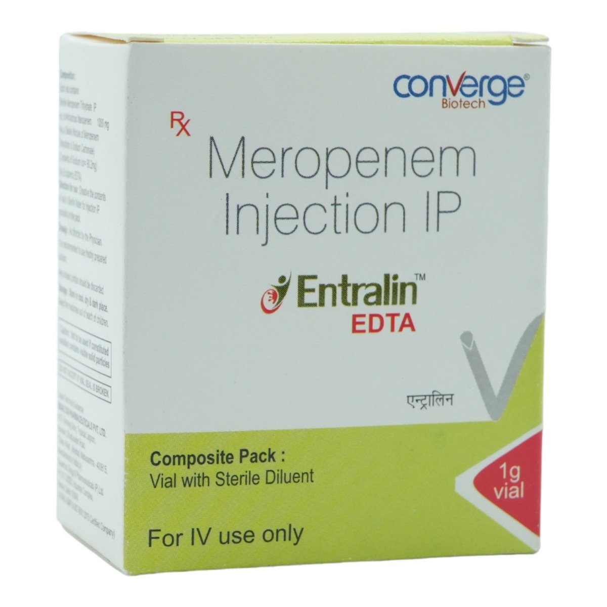 Entralin 1 gm Edta Injection 1's, Pack of 1 INJECTION Entralin 1 gm Edta Injection 1's, Pack of 1 INJECTION