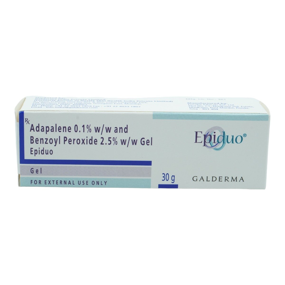 Epiduo Gel 30 gm, Pack of 1 GEL Epiduo Gel 30 gm, Pack of 1 GEL