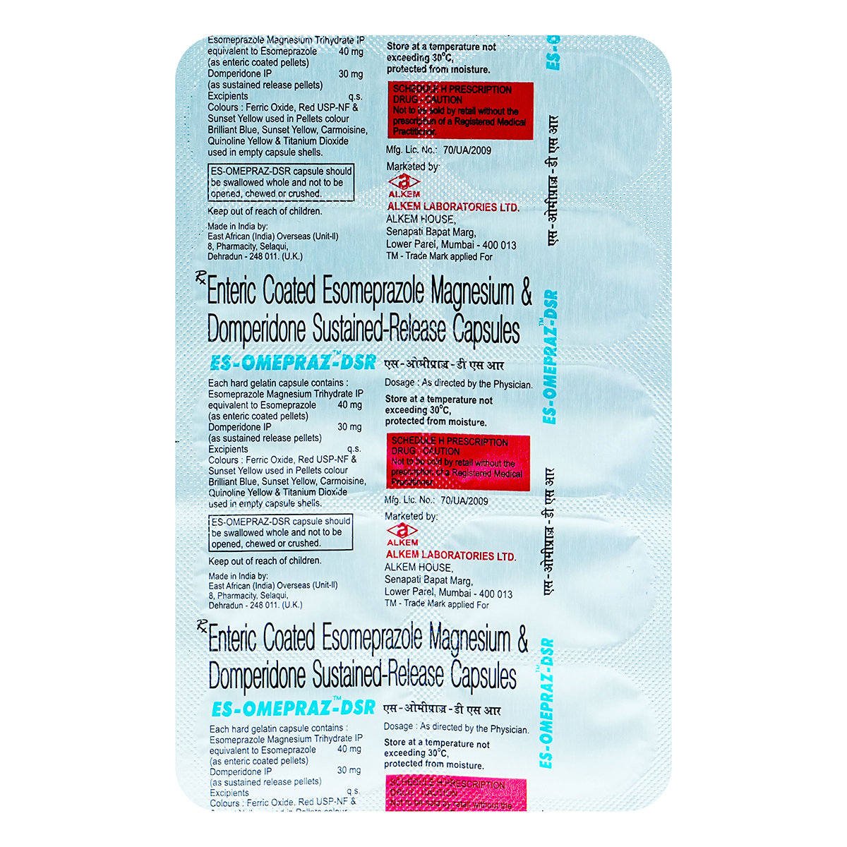 ES-Omepraz-DSR Capsule 10's, Pack of 10 CapsuleS ES-Omepraz-DSR Capsule 10's, Pack of 10 CapsuleS