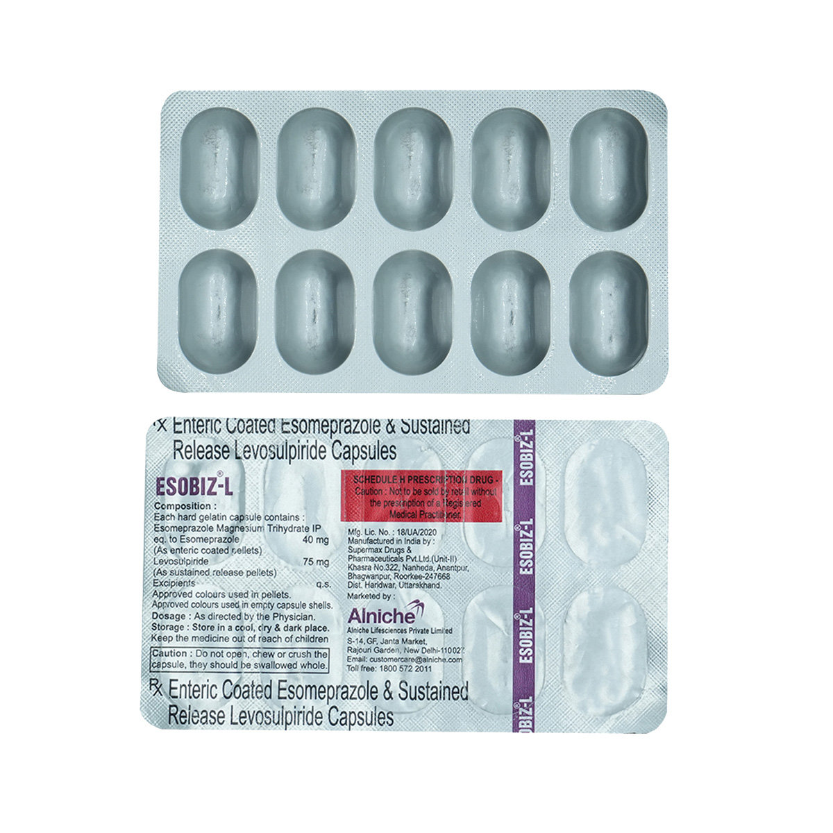 Esobiz-L Capsule 10's, Pack of 10 CAPSULES Esobiz-L Capsule 10's, Pack of 10 CAPSULES