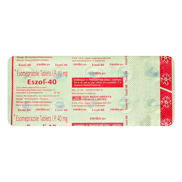 Eszol-40 Tablet 10's, Pack of 10 TabletS