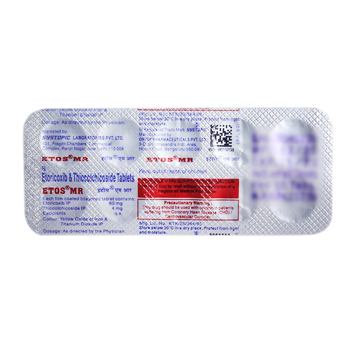 Etos MR Tablet 10's, Pack of 10 TabletS Etos MR Tablet 10's, Pack of 10 TabletS