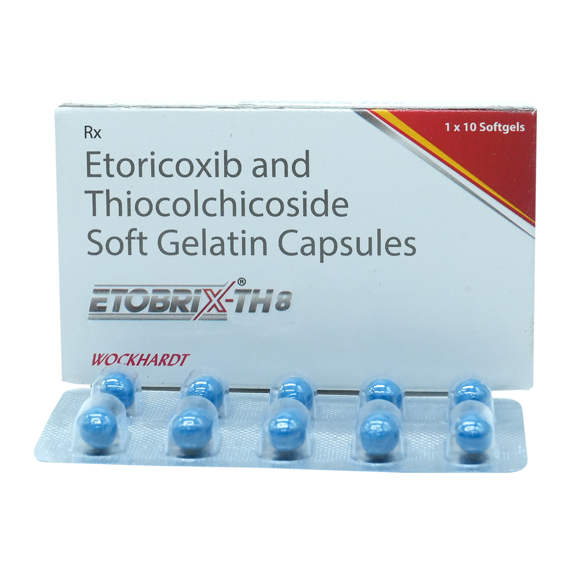 Etobrix-TH 8 Softgel Capsule 10's, Pack of 10 CapsuleS Etobrix-TH 8 Softgel Capsule 10's, Pack of 10 CapsuleS