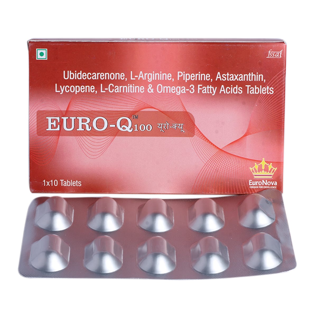 Euro-Q 100 Tablet 10's, Pack of 10 Euro-Q 100 Tablet 10's, Pack of 10