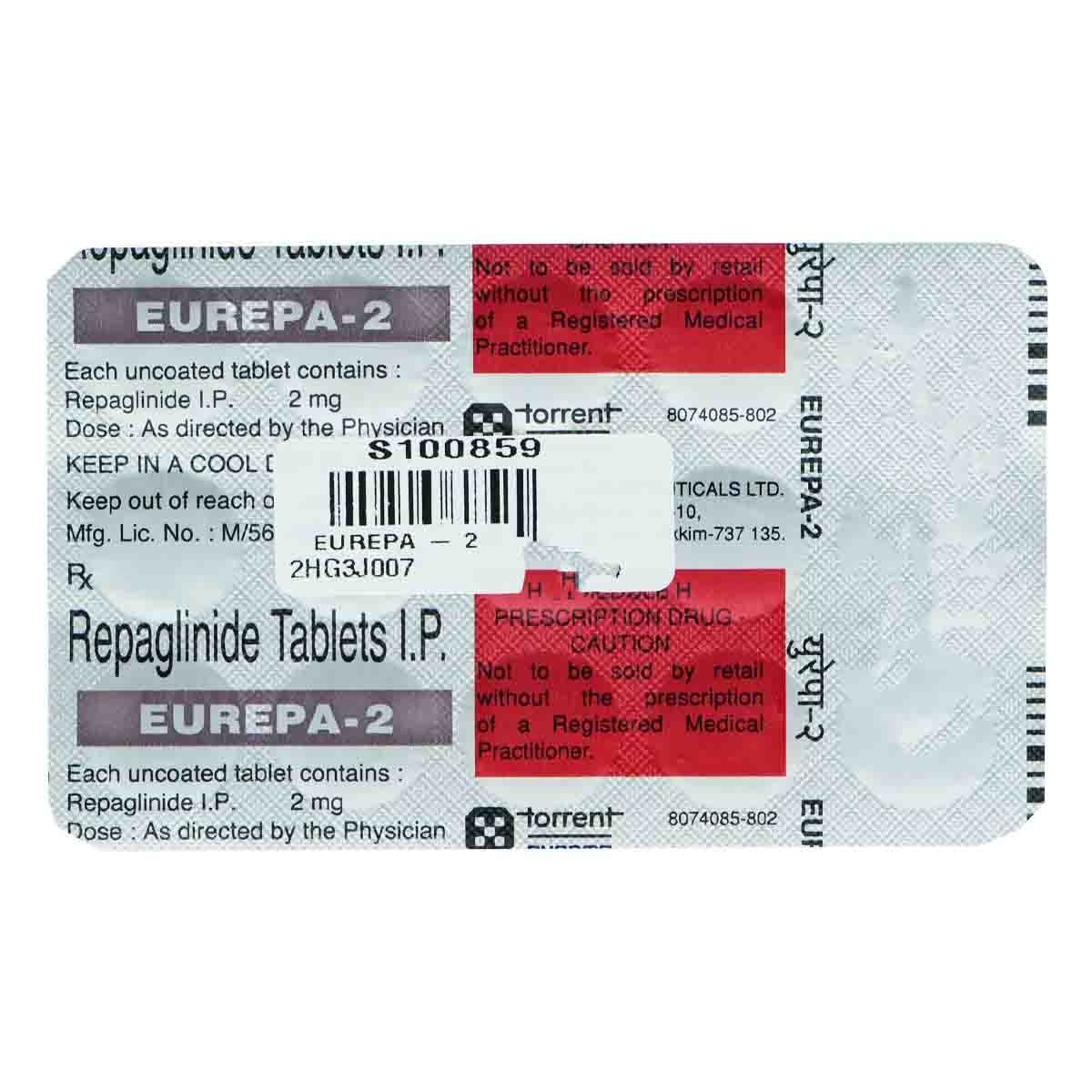 Eurepa-2 Tablet 15's, Pack of 15 TABLETS Eurepa-2 Tablet 15's, Pack of 15 TABLETS