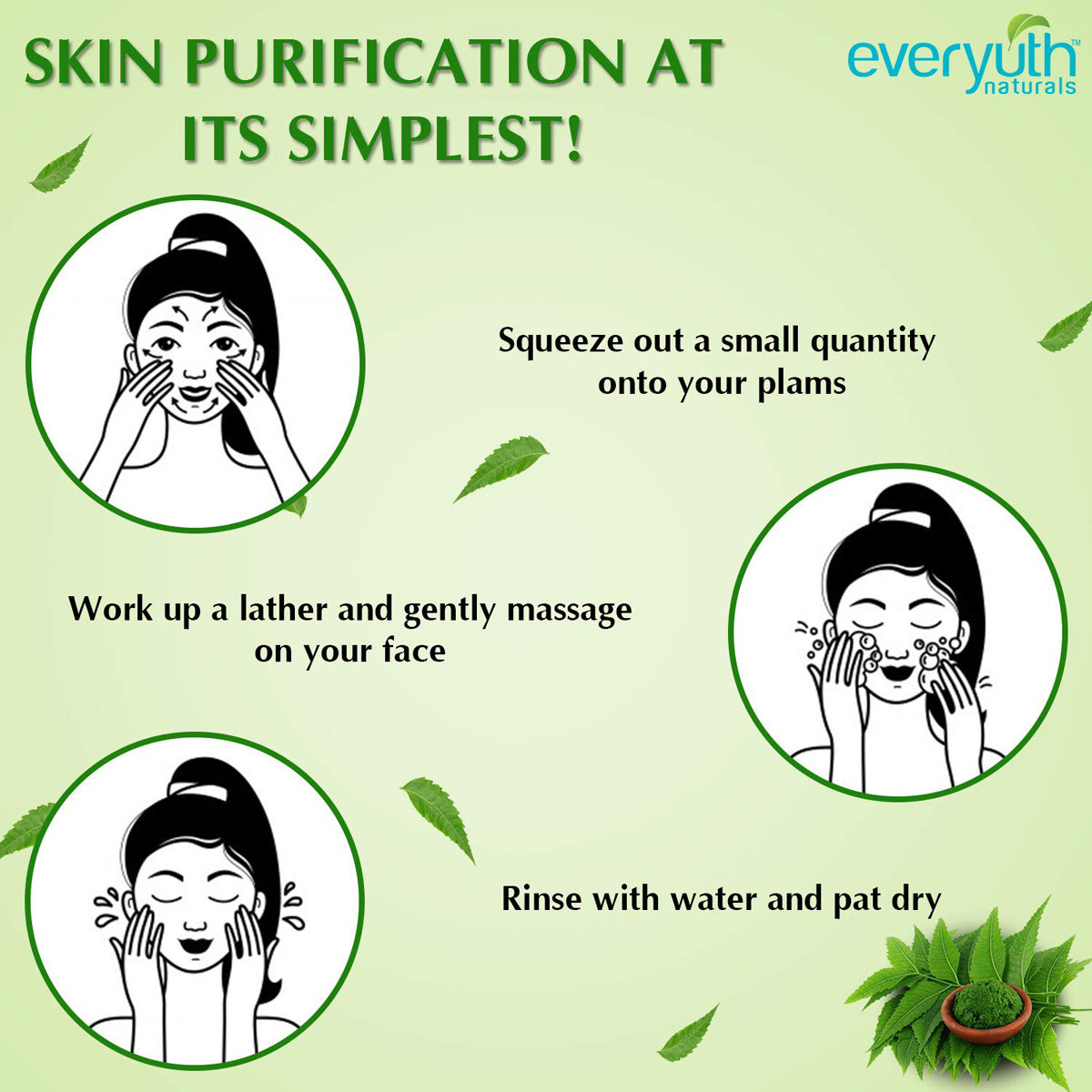 Everyuth Purifying Neem Face Wash 150 gm | Goodness Of Neem | Cleanses & Purifies Skin | Removes Excess Oil | Keep Skin Hydrated, Pack of 1 Everyuth Purifying Neem Face Wash 150 gm | Goodness Of Neem | Cleanses & Purifies Skin | Removes Excess Oil | Keep Skin Hydrated, Pack of 1