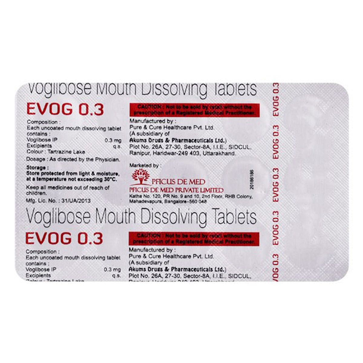 Evog 0.3 mg Tablet 15's, Pack of 15 TabletS Evog 0.3 mg Tablet 15's, Pack of 15 TabletS