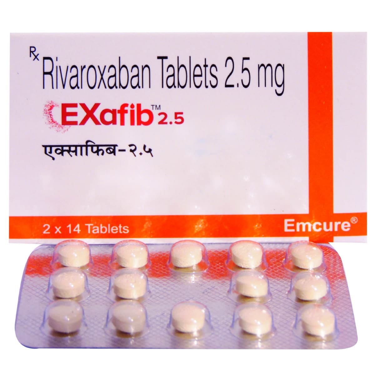 Exafib 2.5mg Tablet 14's, Pack of 14 TABLETS Exafib 2.5mg Tablet 14's, Pack of 14 TABLETS
