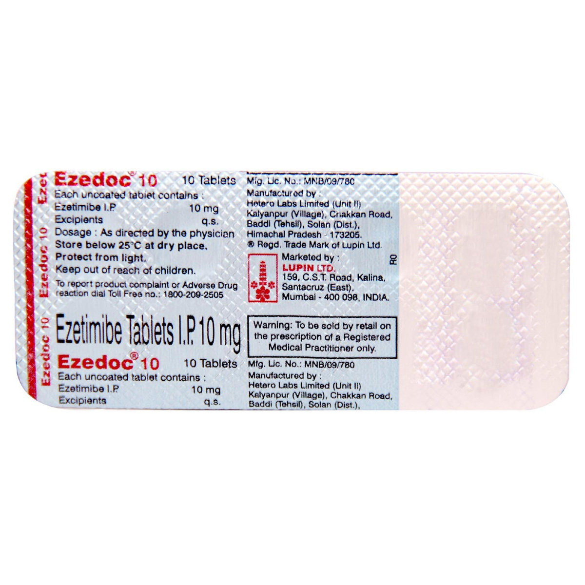 Ezedoc 10 Tablet 10's, Pack of 10 TABLETS Ezedoc 10 Tablet 10's, Pack of 10 TABLETS