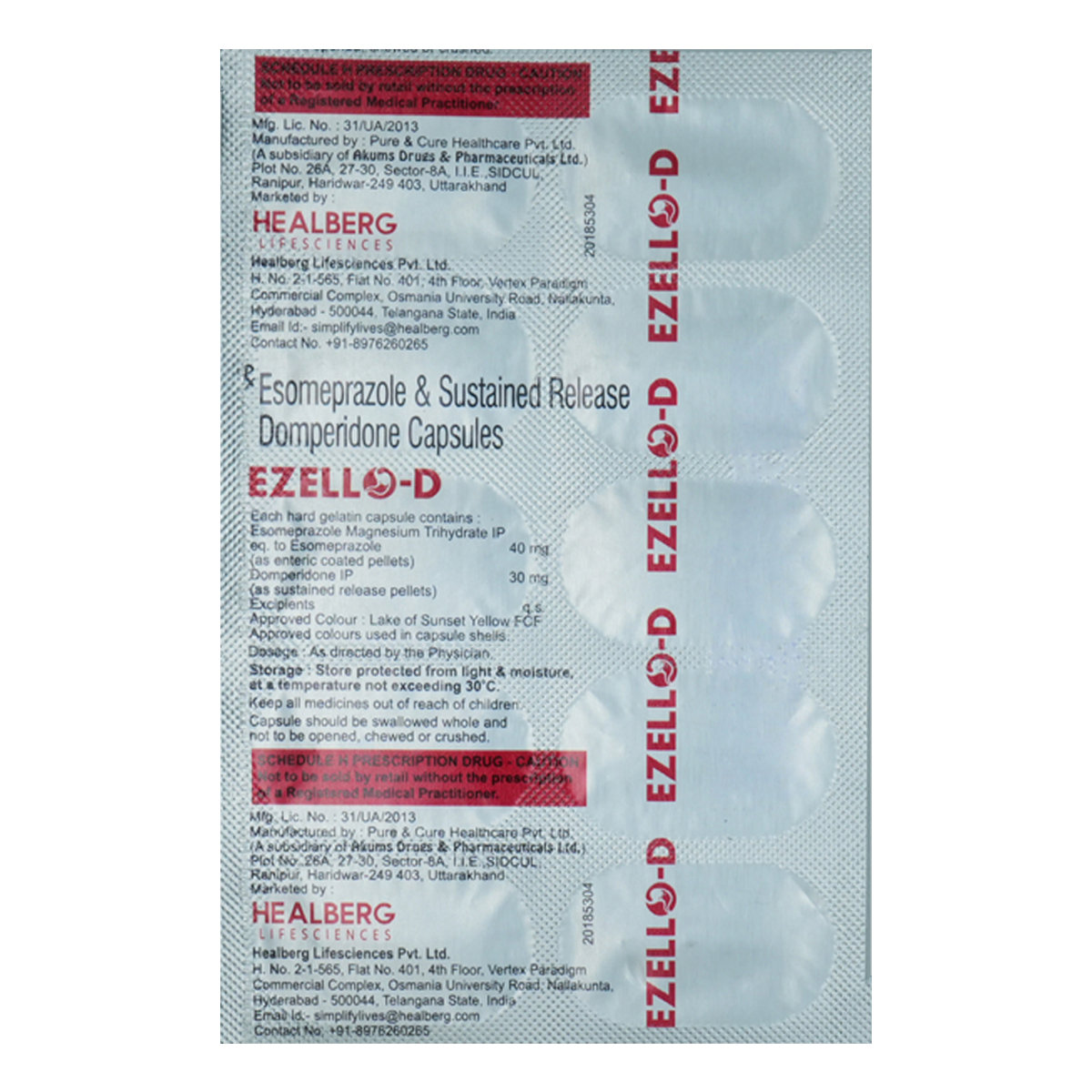 Ezello-D Capsule 10's, Pack of 10 CapsuleS Ezello-D Capsule 10's, Pack of 10 CapsuleS