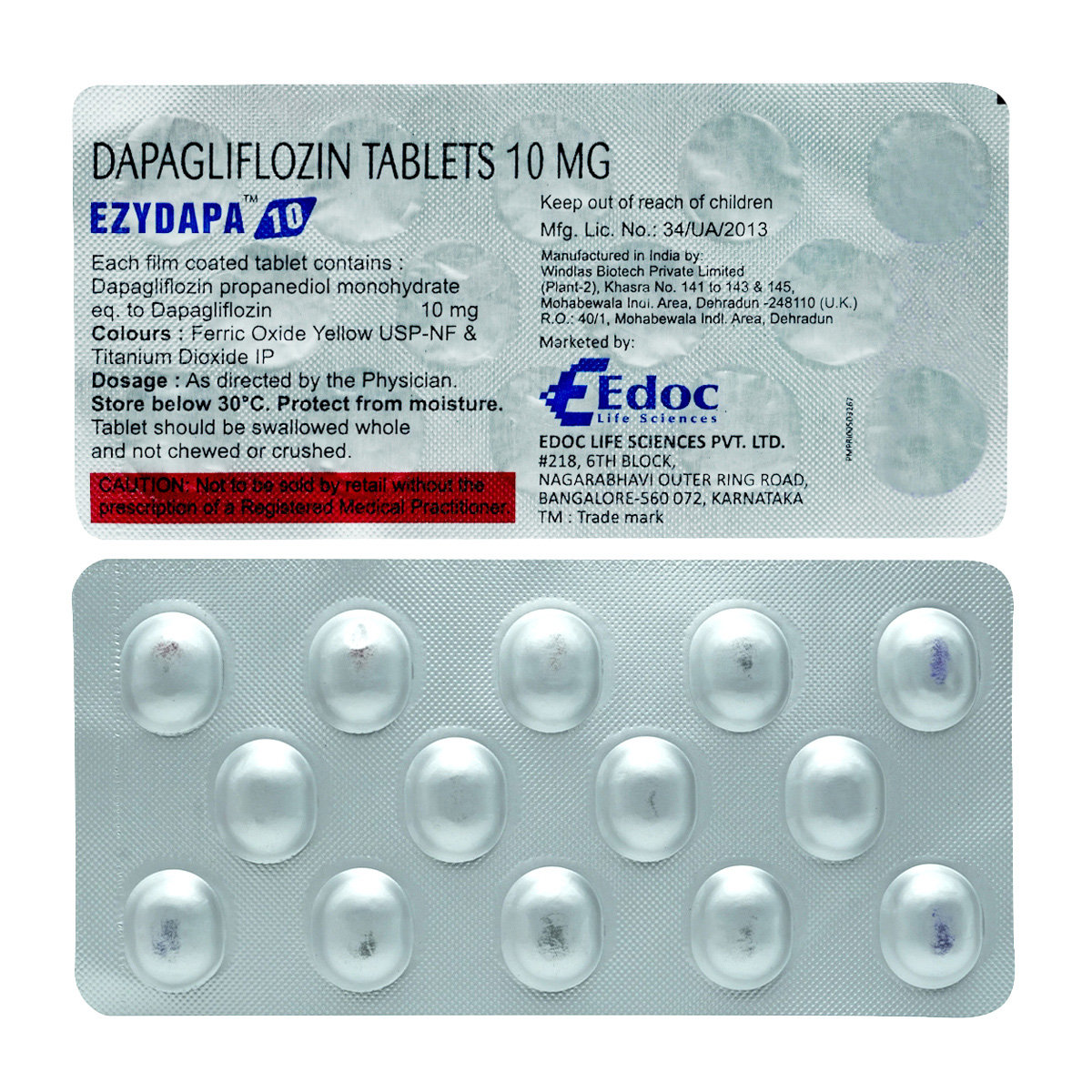 Ezydapa 10 Tablet 14's, Pack of 14 TABLETS Ezydapa 10 Tablet 14's, Pack of 14 TABLETS