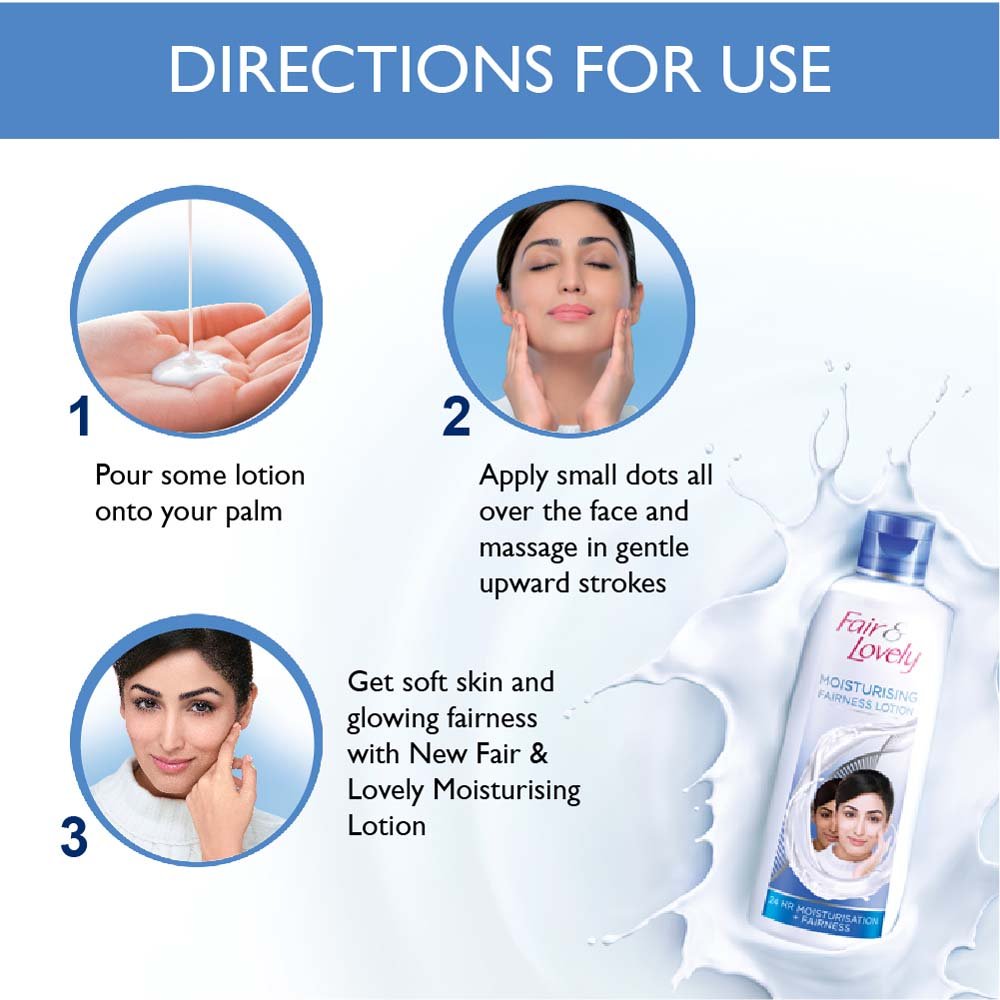 Fair & Lovely Moisturising Fairness Face Lotion 50 ml | 24hrs Of Moisturization | Deep Nourishment | For Glowing Fairness, Pack of 1 Fair & Lovely Moisturising Fairness Face Lotion 50 ml | 24hrs Of Moisturization | Deep Nourishment | For Glowing Fairness, Pack of 1