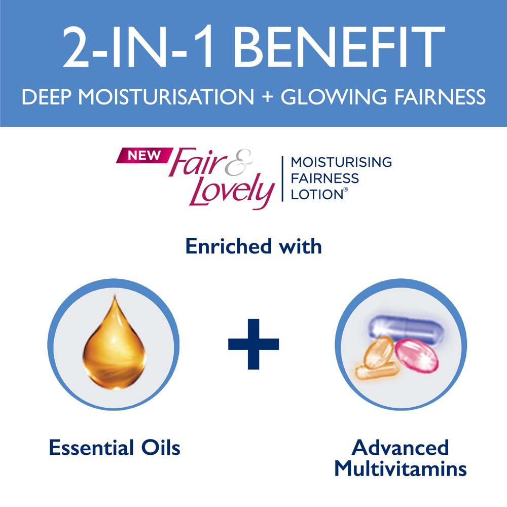 Fair & Lovely Moisturising Fairness Face Lotion 50 ml | 24hrs Of Moisturization | Deep Nourishment | For Glowing Fairness, Pack of 1 Fair & Lovely Moisturising Fairness Face Lotion 50 ml | 24hrs Of Moisturization | Deep Nourishment | For Glowing Fairness, Pack of 1