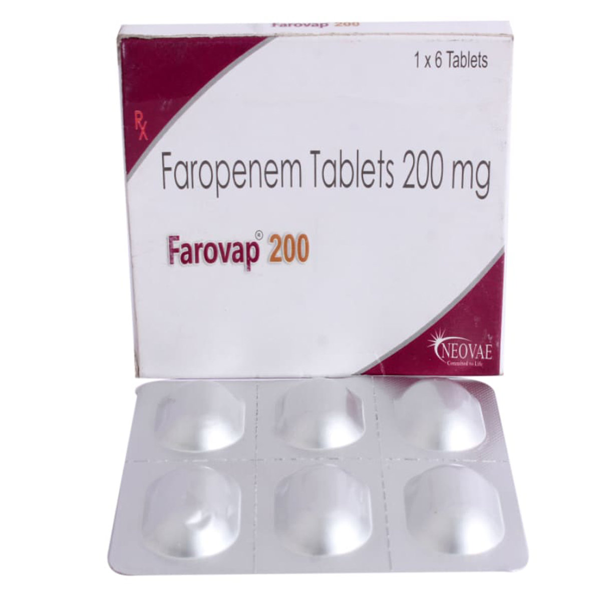 Farovap 200 mg Tablet 6's, Pack of 6 TabletS Farovap 200 mg Tablet 6's, Pack of 6 TabletS