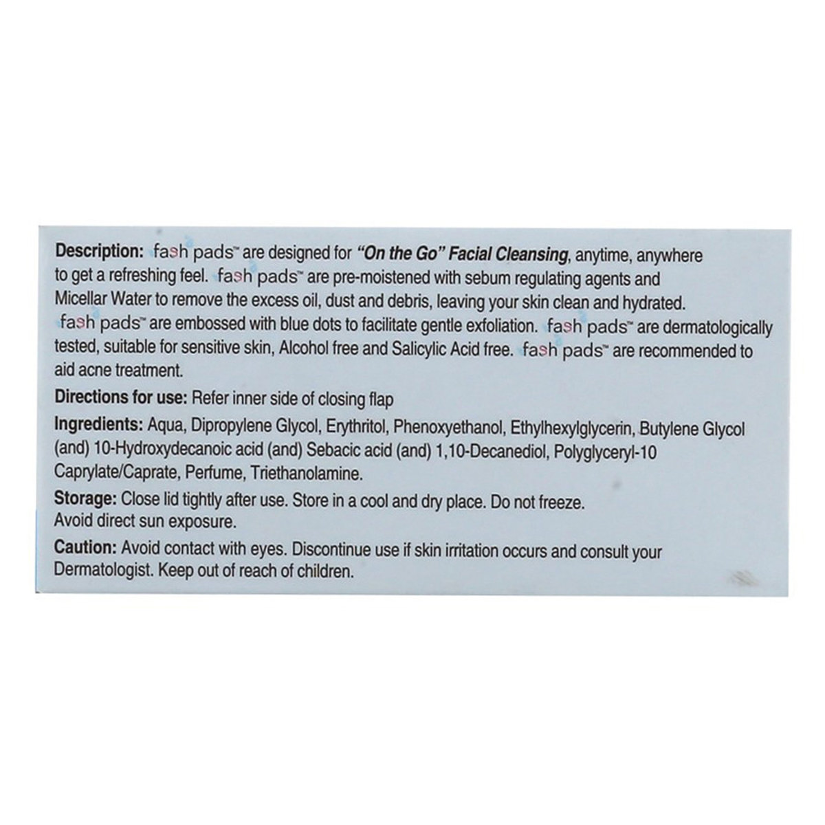 Fash Pads, 30 Count, Pack of 1 Fash Pads, 30 Count, Pack of 1