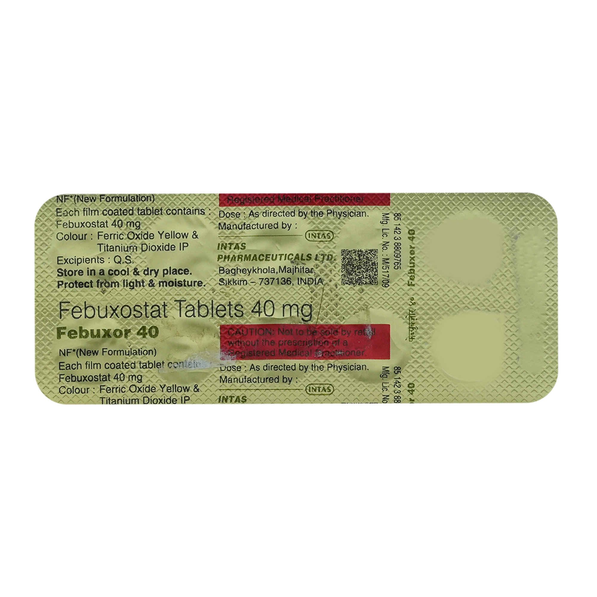 Febuxor 40 Tablet 10's, Pack of 10 TABLETS Febuxor 40 Tablet 10's, Pack of 10 TABLETS