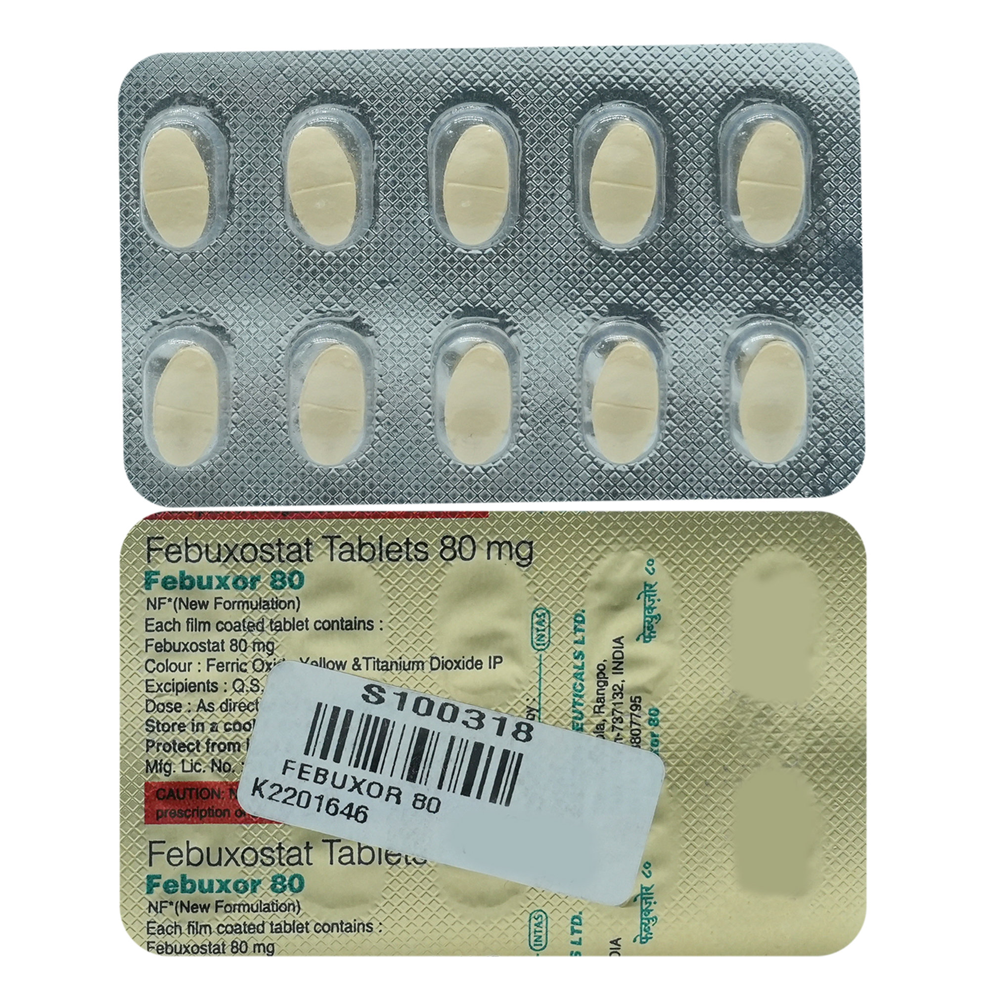 Febuxor 80 Tablet 10's, Pack of 10 TABLETS Febuxor 80 Tablet 10's, Pack of 10 TABLETS