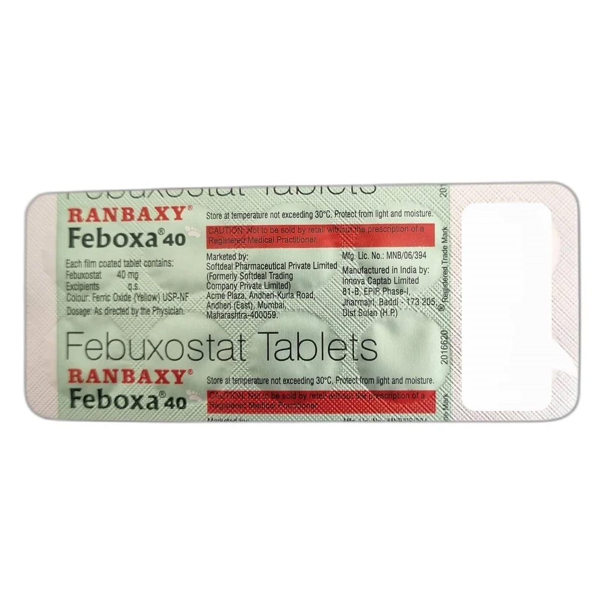 Feboxa 40 Tablet 10's, Pack of 10 TABLETS Feboxa 40 Tablet 10's, Pack of 10 TABLETS