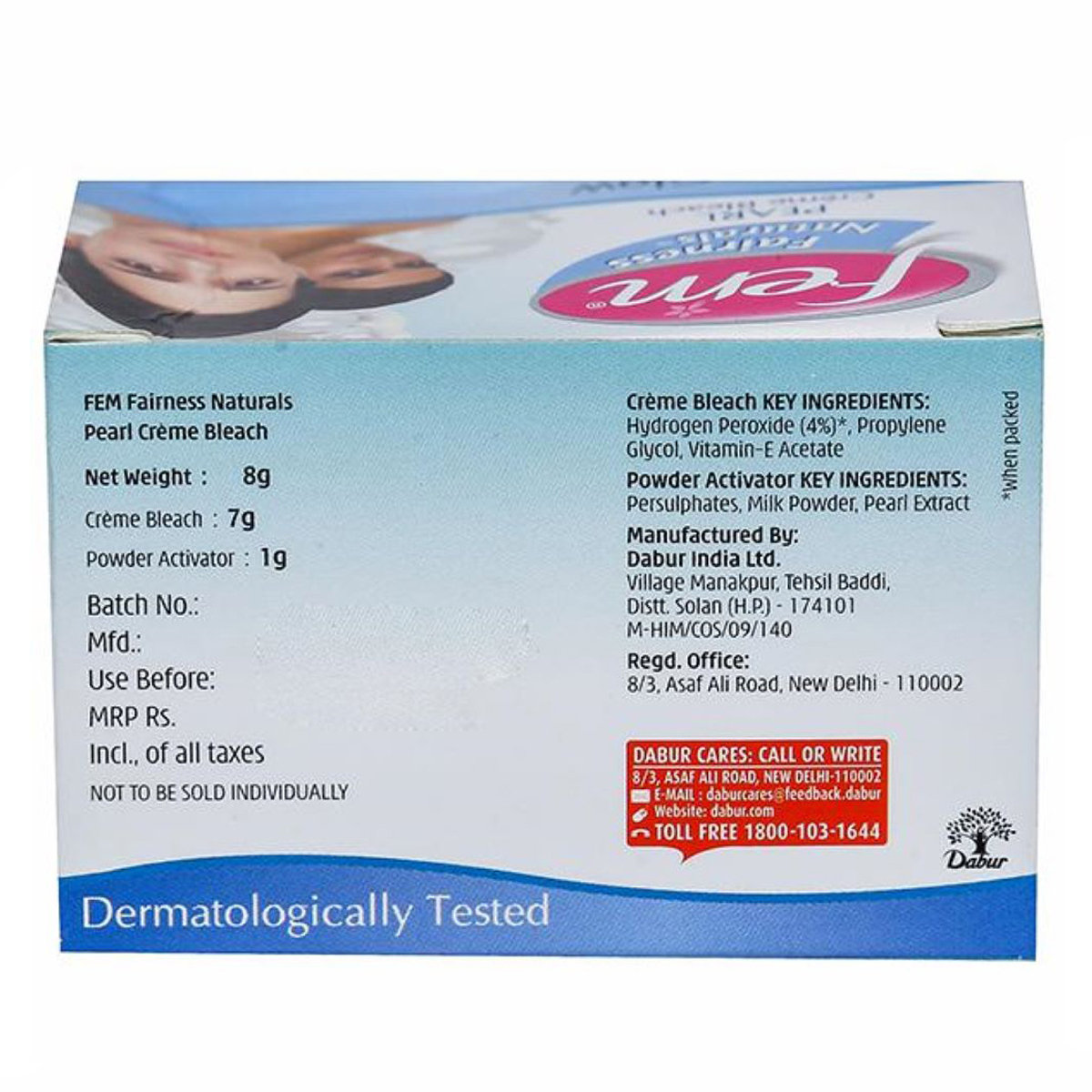 Fem Pearl Fairness Bleach 8 gm | For Instant Fairness, Pack of 1 Fem Pearl Fairness Bleach 8 gm | For Instant Fairness, Pack of 1