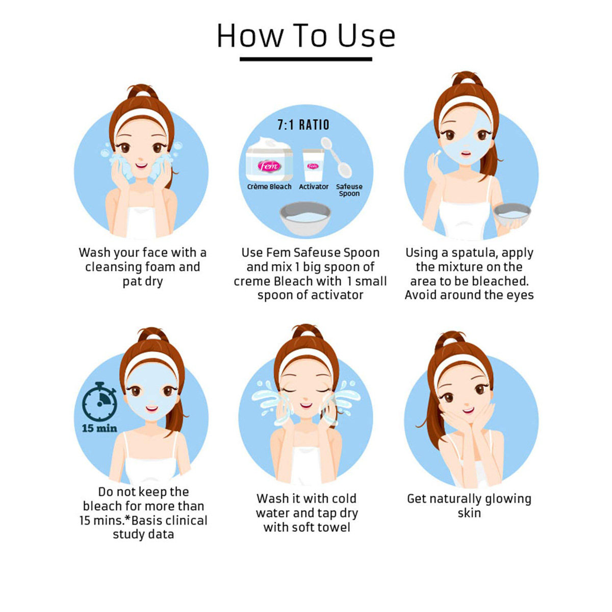 Fem Pearl Fairness Bleach 8 gm | For Instant Fairness, Pack of 1 Fem Pearl Fairness Bleach 8 gm | For Instant Fairness, Pack of 1