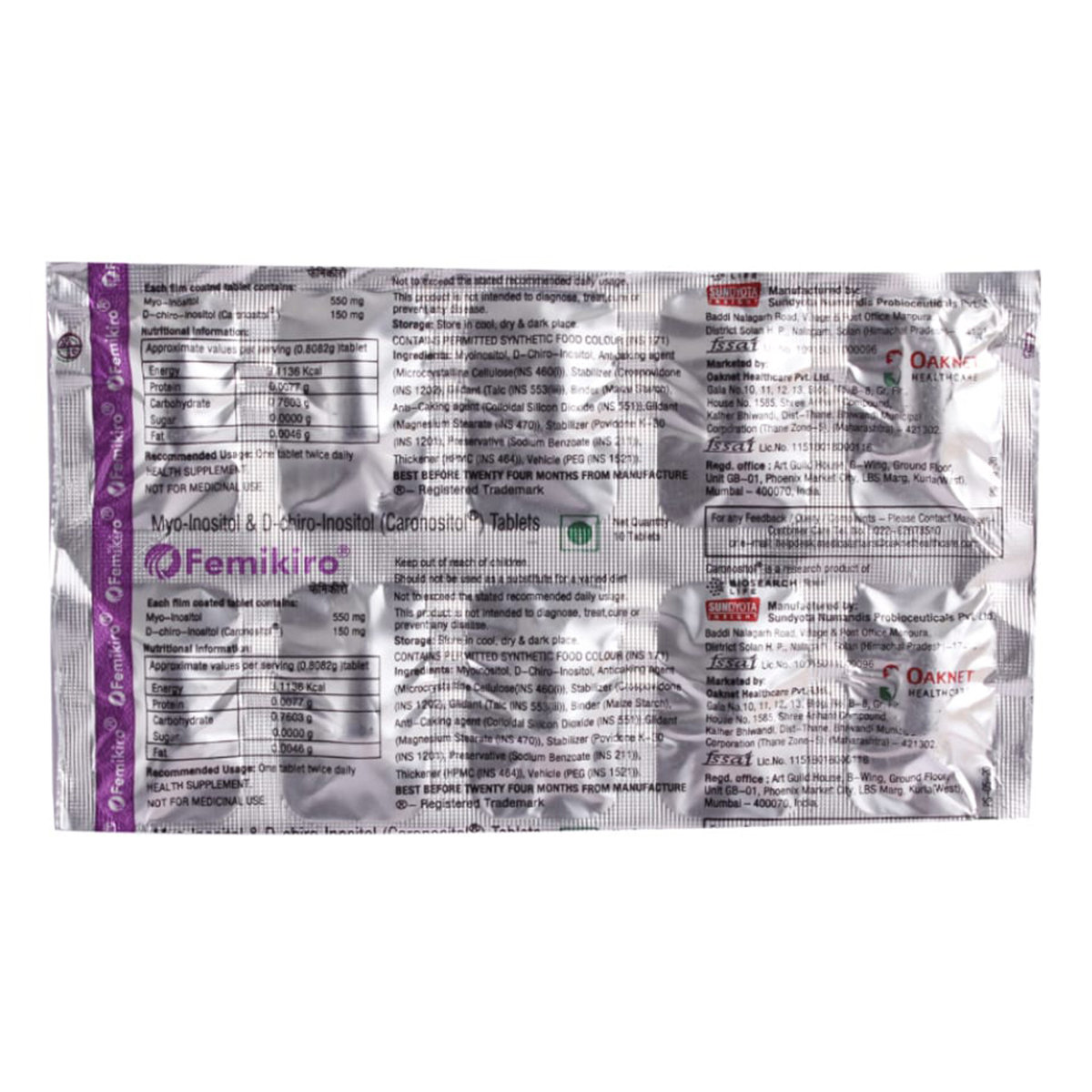 Femikiro Tablet 10'S, Pack of 10 TABLETS Femikiro Tablet 10'S, Pack of 10 TABLETS