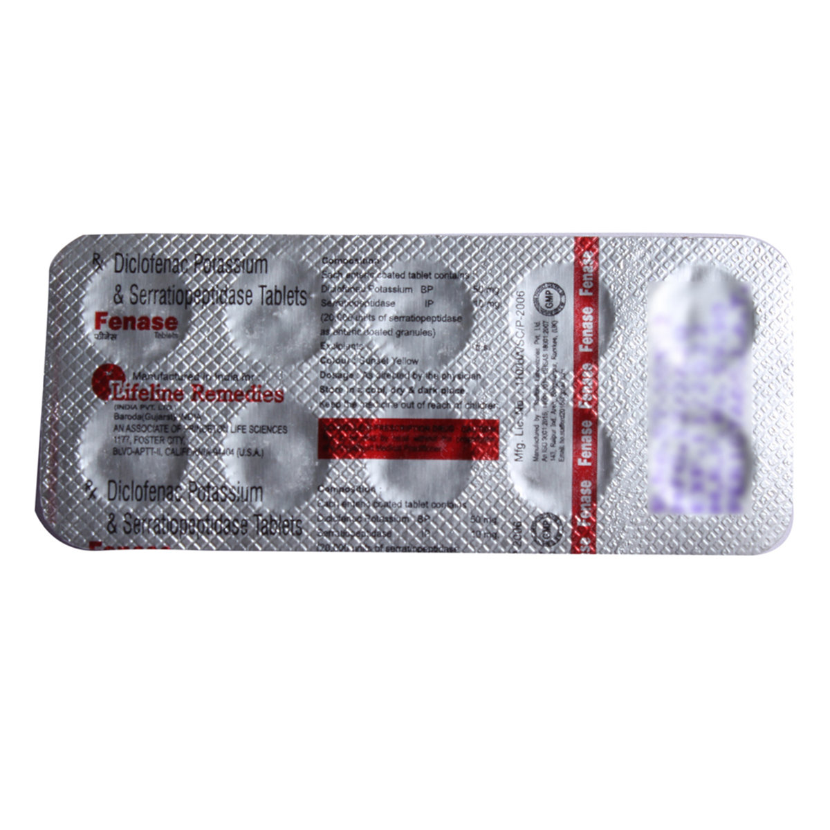 Fenase Tablet 10's, Pack of 10 TabletS Fenase Tablet 10's, Pack of 10 TabletS