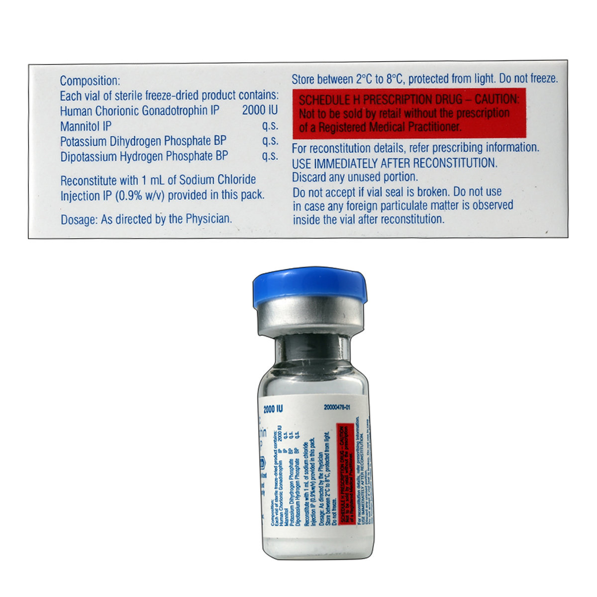 Fertigyn HP 2000 Injection 1's, Pack of 1 Injection Fertigyn HP 2000 Injection 1's, Pack of 1 Injection