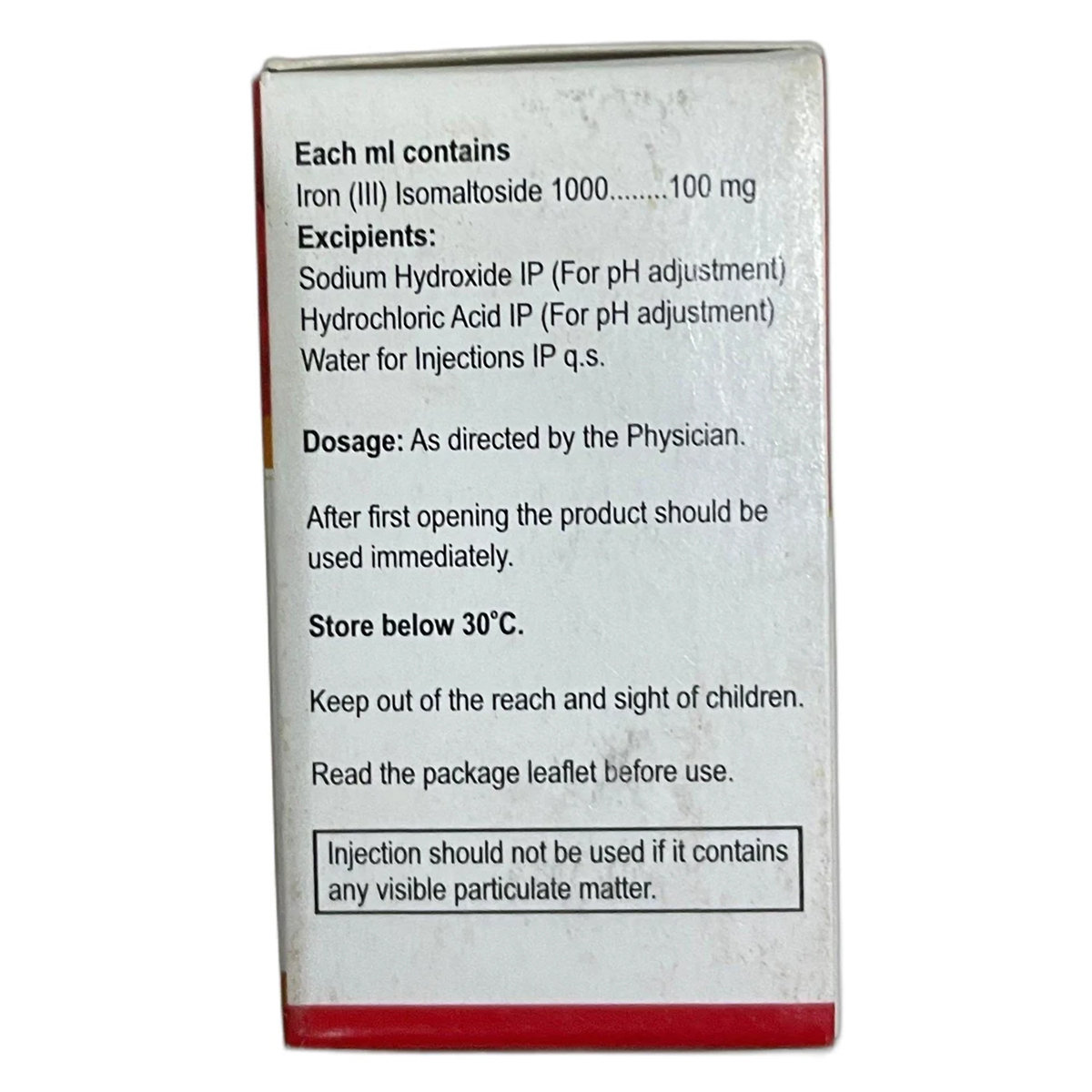 Ferisome-IV 500 mg Injection 5 ml, Pack of 1 Injection Ferisome-IV 500 mg Injection 5 ml, Pack of 1 Injection