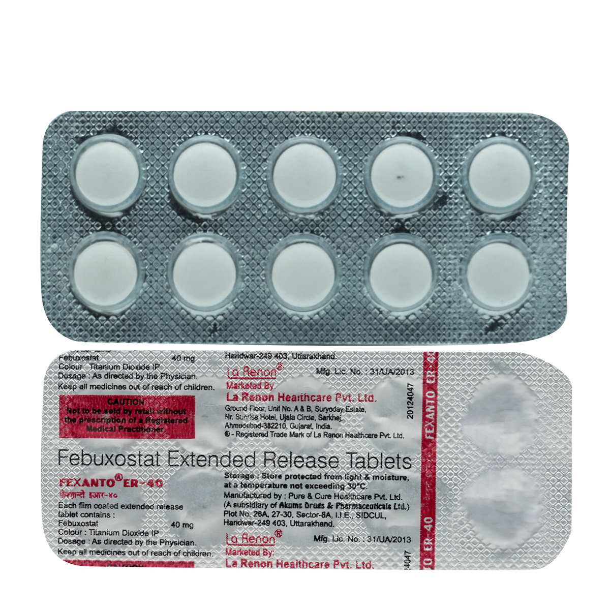 Fexanto ER-40 Tablet 10's, Pack of 10 TabletS Fexanto ER-40 Tablet 10's, Pack of 10 TabletS