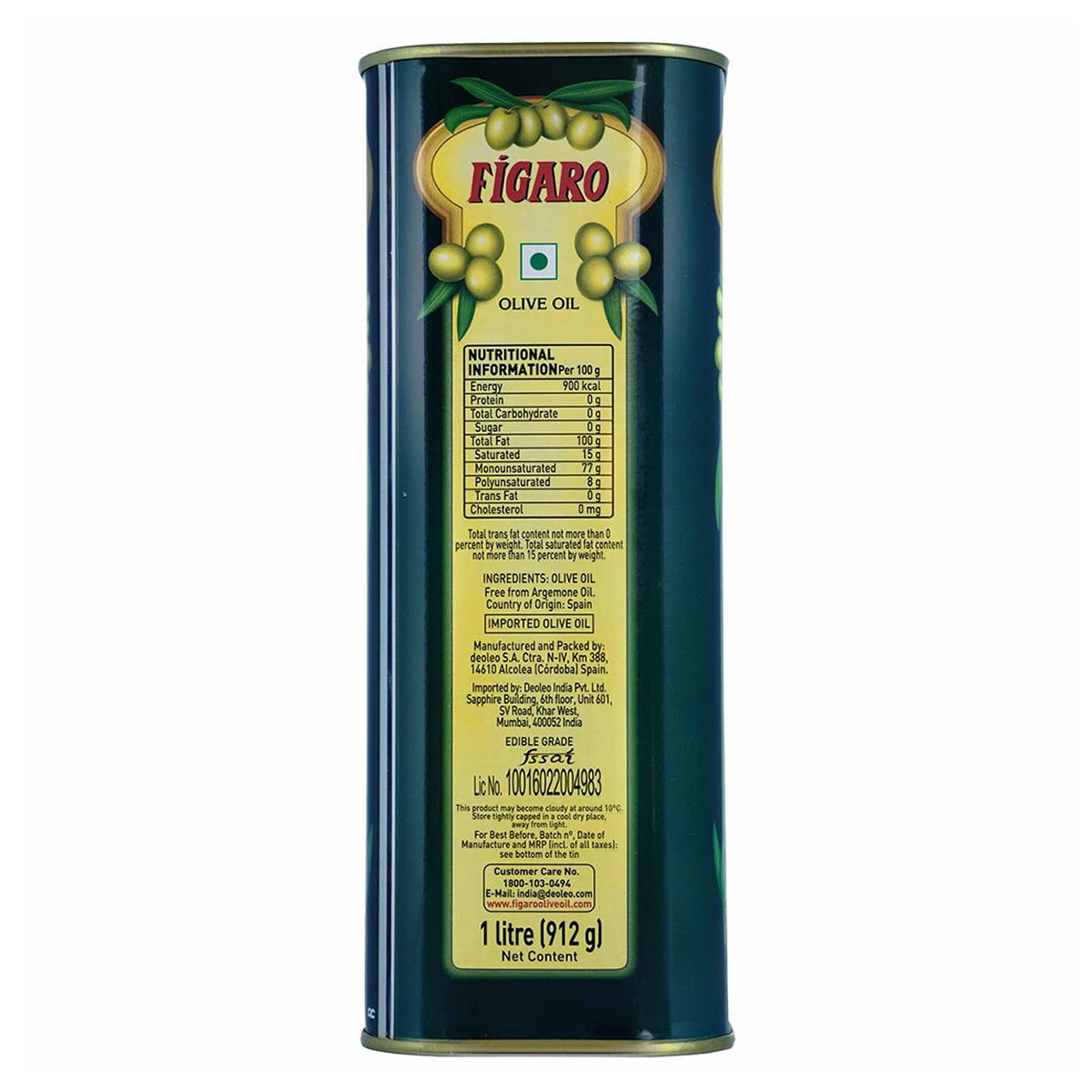 Figaro Olive Oil, 1 Litre, Pack of 1 Figaro Olive Oil, 1 Litre, Pack of 1