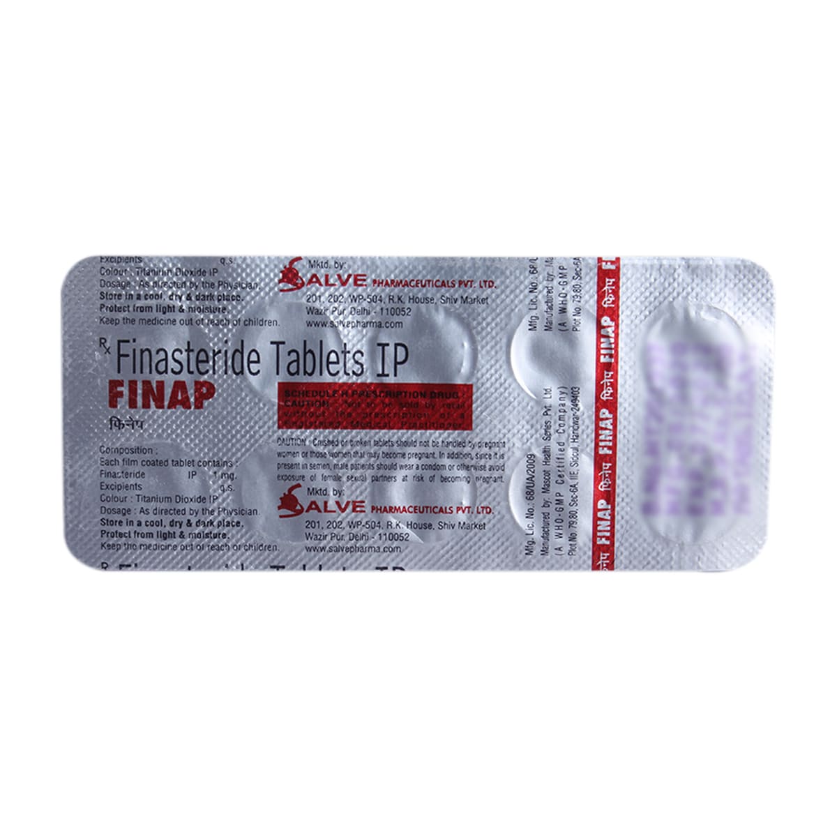 Finap 1 mg Tablet 10's, Pack of 10 TabletS Finap 1 mg Tablet 10's, Pack of 10 TabletS