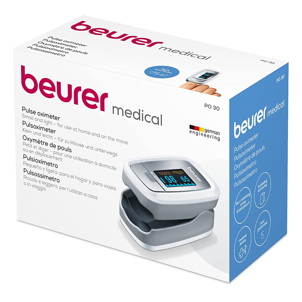Beurer PO 30 Pulse Oximeter, 1 Count, Pack of 1 Beurer PO 30 Pulse Oximeter, 1 Count, Pack of 1