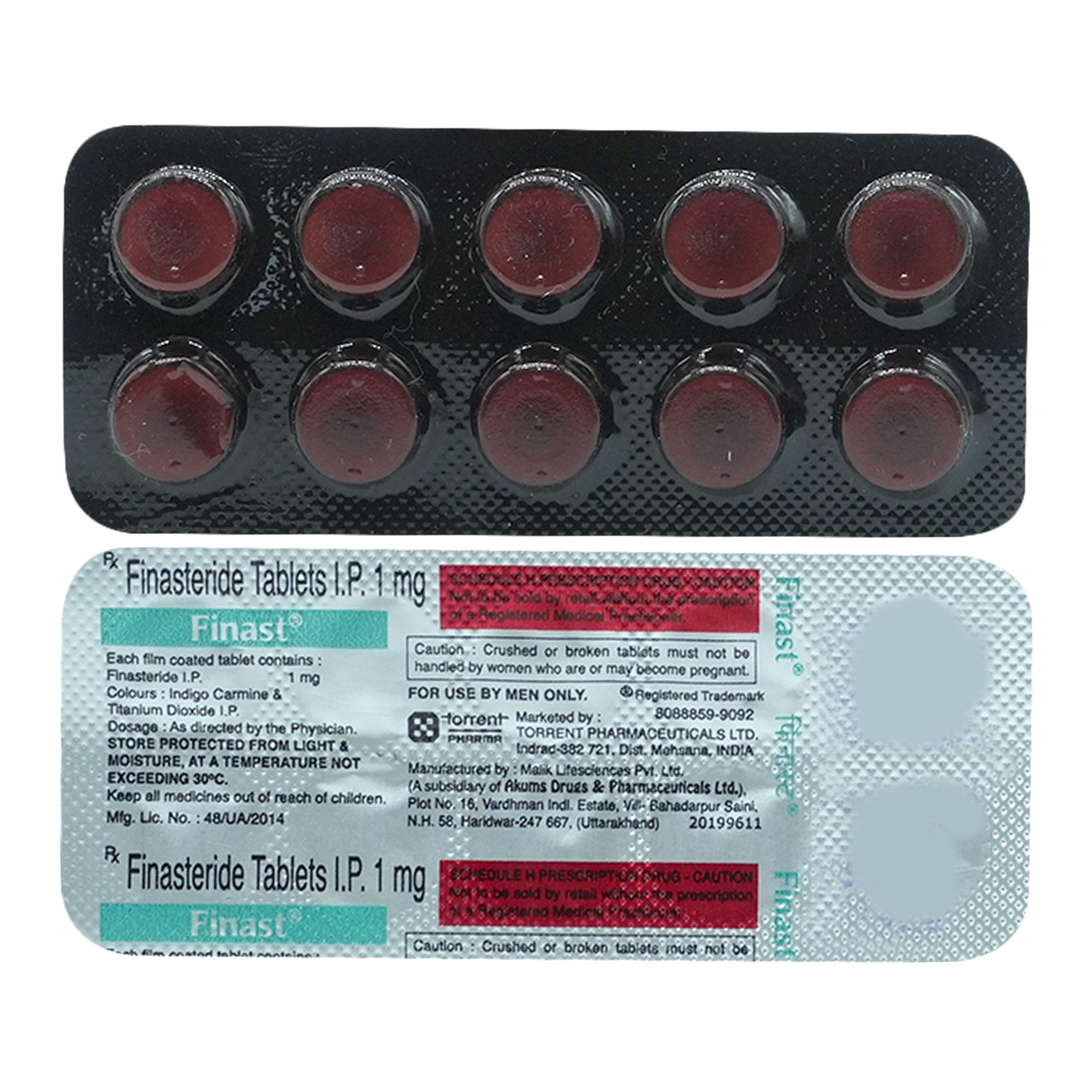 Finast 1 mg Tablet 10's, Pack of 10 TABLETS Finast 1 mg Tablet 10's, Pack of 10 TABLETS
