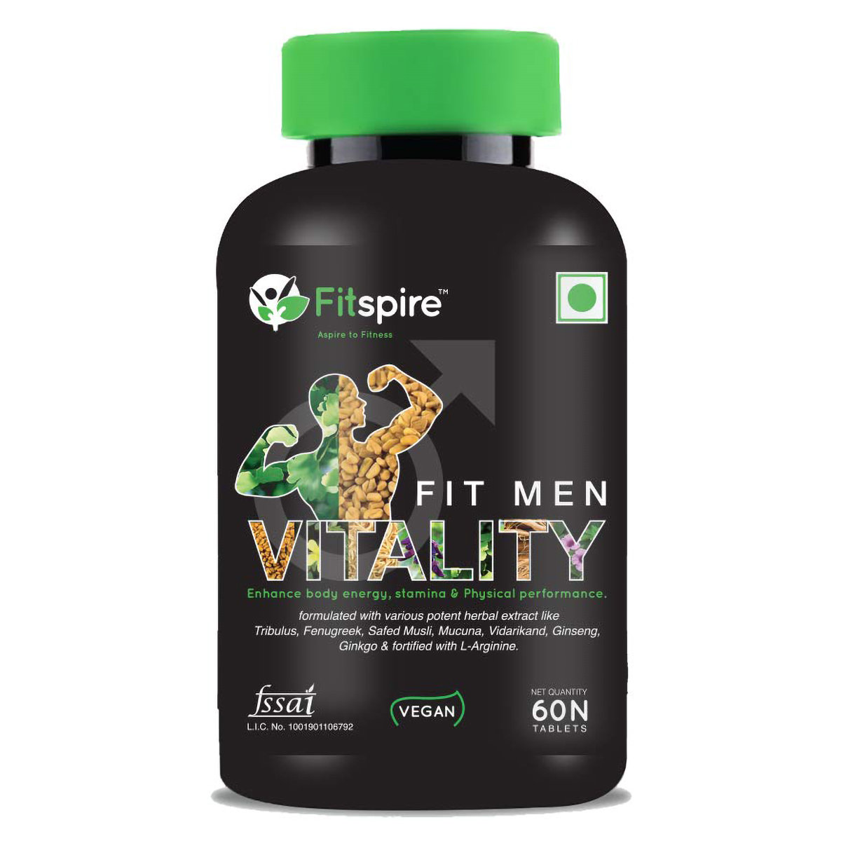 Fitspire Fit Men Vitality, 60 Tablets, Pack of 1 Fitspire Fit Men Vitality, 60 Tablets, Pack of 1