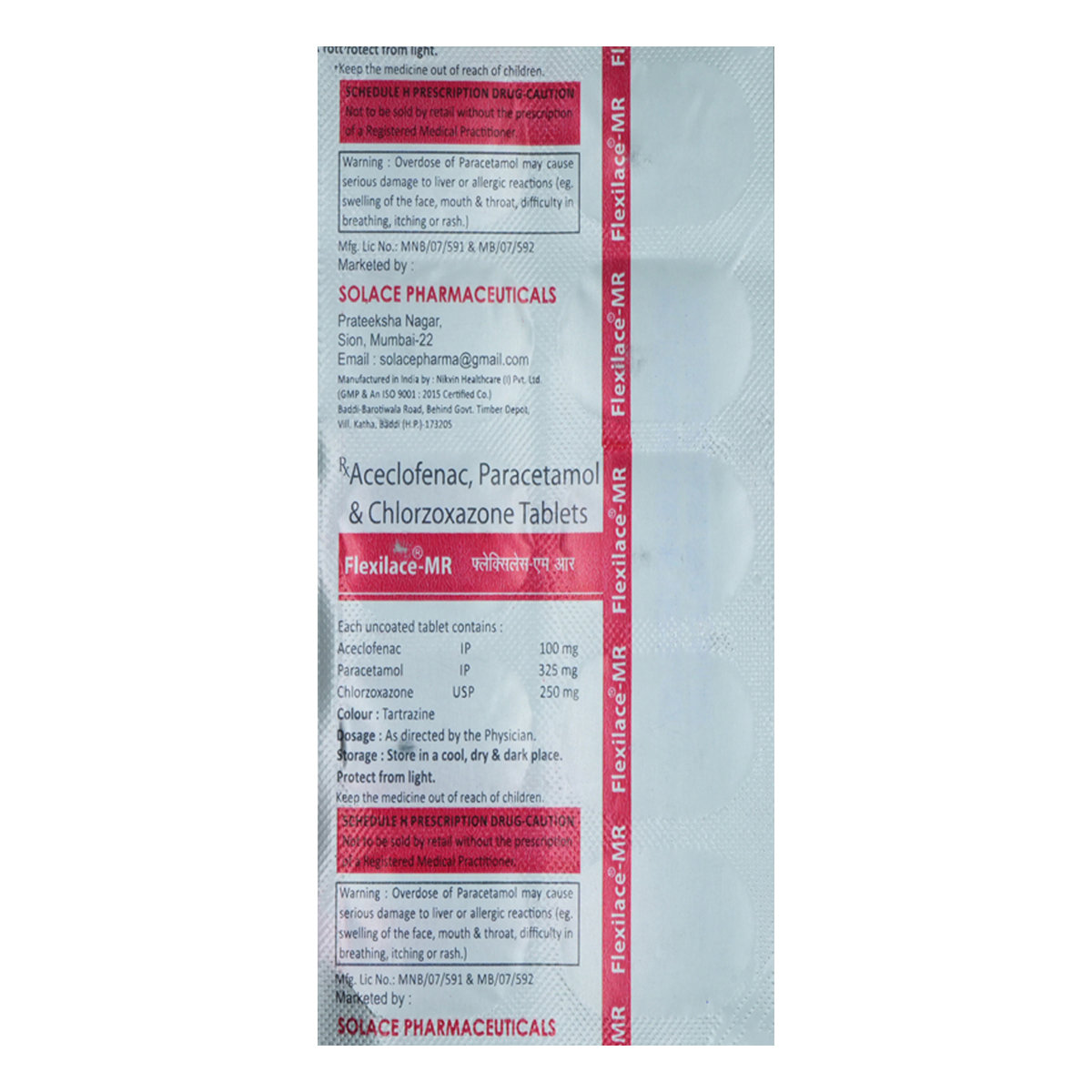 Flexilace-MR Tablet 10's, Pack of 10 TabletS Flexilace-MR Tablet 10's, Pack of 10 TabletS