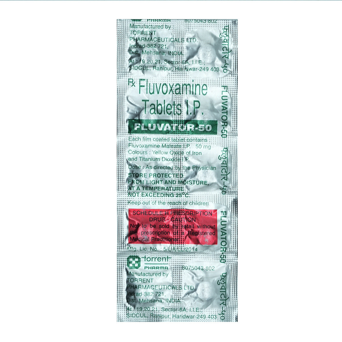 Fluvator-50 Tablet 10's, Pack of 10 TABLETS Fluvator-50 Tablet 10's, Pack of 10 TABLETS